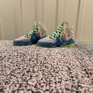 Nike LeBron XIX 19 Tropical Dutch Blue Lime Glow DC9339-400 Mens 4.5 Wmns 7